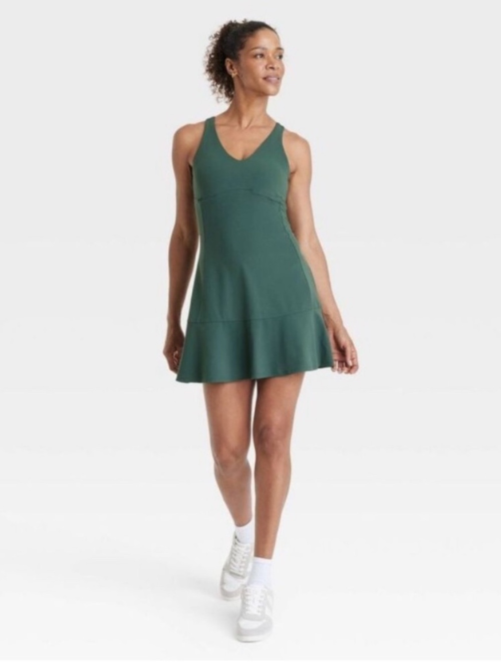 All in Motion Women’s Everyday Soft Double V Active Dress Forest Green Size M